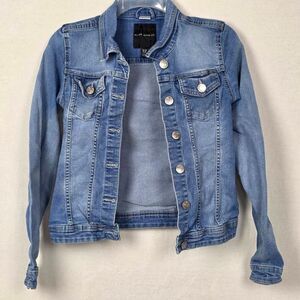 Silver Jeans Co Girls XL Denim Jacket Light Wash 14–16